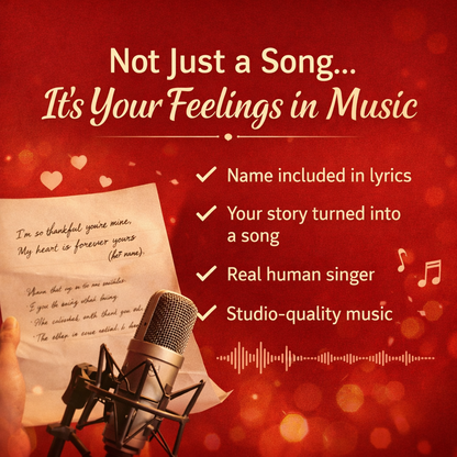 Surprise Your Love with a Custom Song — Written with Their Name & Story